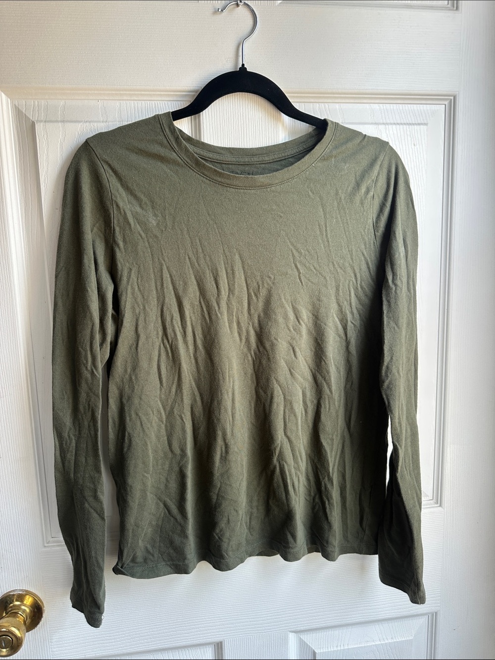 Time and Tru Olive Green Long Sleeve Tee